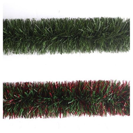 FRIENDS ARE FOREVER 100809-66CC 9 ft. Fluffy Tinsel Garland; Pine Green FR697516